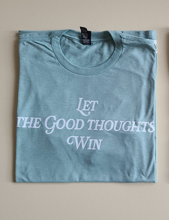 Good thoughts Tee (White x Sage)