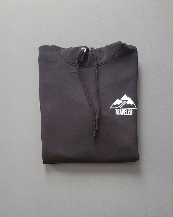 Traveler Hoodie (White x Black)