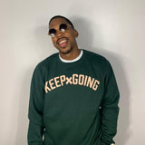 Keep Going Puff Crewneck Sweatshirt